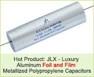 JLX Luxury Aluminum Foil and Film Metallized Polypropylene Capacitors Axial
