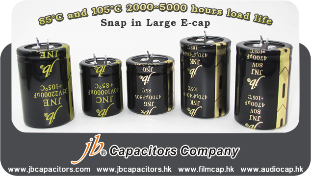 jb Capacitors-Snap in Large E-cap price is Much Better Now