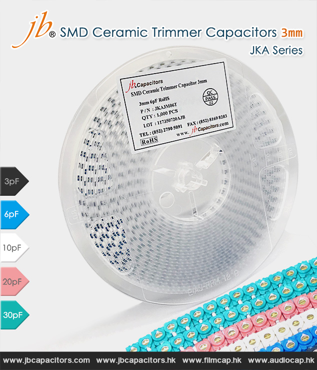 jb Capacitors Company JKA SMD Ceramic Trimmer Capacitors